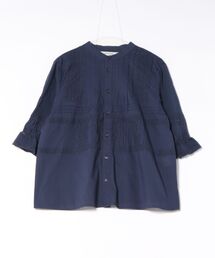 SUPER HAKKA（スーパーハッカ）の「ローン×レーステープパッチワーク×天竺ピンタックブラウス（シャツ/ブラウス）」