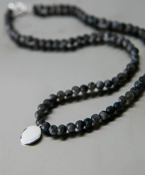 SMELLY（スメリー）の「SMELLY so’　blackLabradoritenecklace（ネックレス・レディース・ブラック系その他・-）」の3枚目の写真
