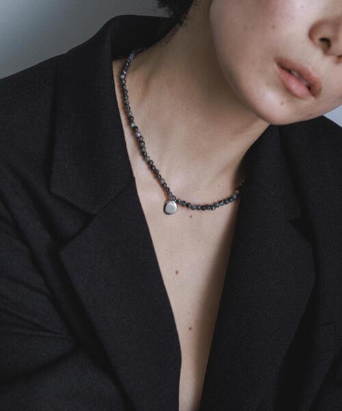 SMELLY（スメリー）の「SMELLY so’　blackLabradoritenecklace（ネックレス・レディース・ブラック系その他・-）」の6枚目の写真