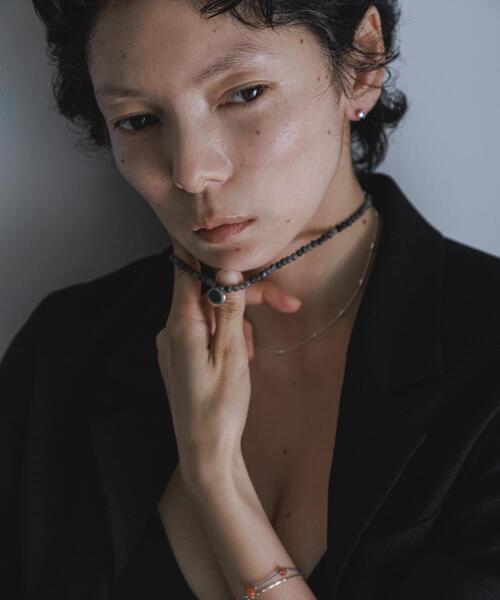 SMELLY（スメリー）の「SMELLY so’　blackLabradoritenecklace（ネックレス・レディース・ブラック系その他・-）」の8枚目の写真