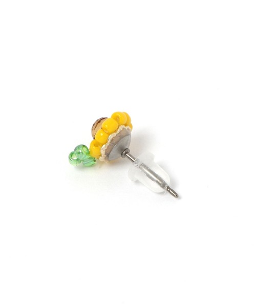 niko and...(ニコアンド)の「ビーズフラワーピアス(ピアス(両耳用)・レディース・イエロー/ピンク・0)」の3枚目の写真