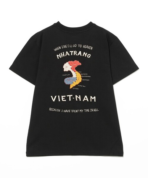 BEAMS BOY(ビームスボーイ)の「テーラー東洋 / SUKA T-SHIRT EMBROIDERED “VIET-NAM”(Tシャツ/カットソー・レディース・ホワイト/ブラック・SMALL)」の9枚目の写真