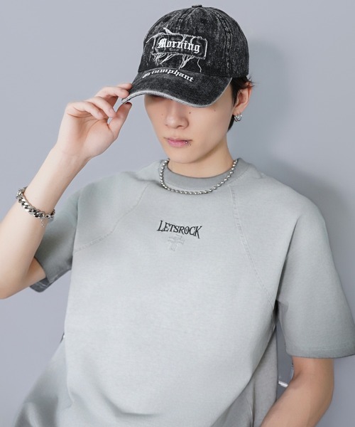 SPINNS(スピンズ)の「フェード加工ブラックデニムキャップ/ロゴ(キャップ・メンズ・ブラック・ONESIZE)」の7枚目の写真
