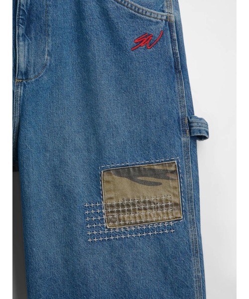 GAP（ギャップ）の「Gap × Sean Wotherspoon バギー パッチワーク デニムショートパンツ（デニムパンツ・メンズ・インディゴブルー・32W/28W/36W/34W/30W）」の2枚目の写真