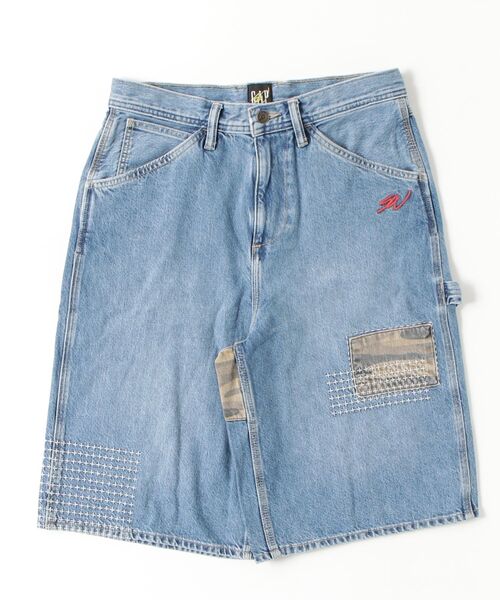 GAP（ギャップ）の「Gap × Sean Wotherspoon バギー パッチワーク デニムショートパンツ（デニムパンツ・メンズ・インディゴブルー・32W/28W/36W/34W/30W）」の8枚目の写真