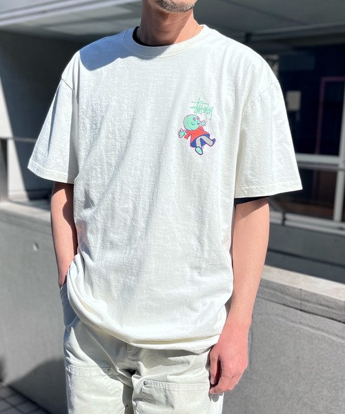 STUSSY(ステューシー)の「【STUSSY】ステューシー DOLY PRINT HALF T-SHIRTS ドリープリント ロゴ 半袖 Tシャツ(Tシャツ/カットソー・メンズ・ブラック/ホワイト・M/XL/L)」の5枚目の写真