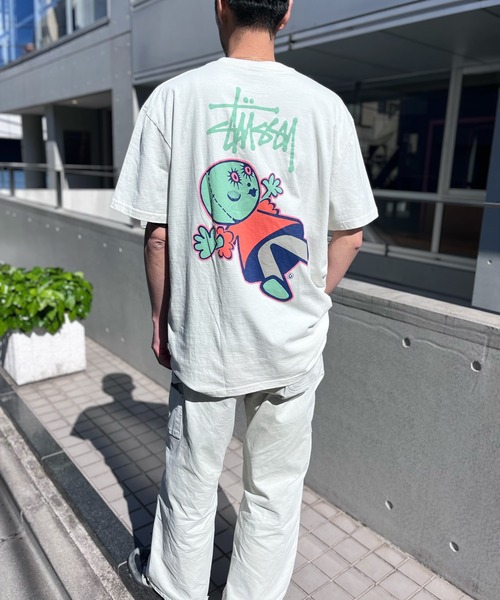 STUSSY(ステューシー)の「【STUSSY】ステューシー DOLY PRINT HALF T-SHIRTS ドリープリント ロゴ 半袖 Tシャツ(Tシャツ/カットソー・メンズ・ブラック/ホワイト・M/XL/L)」の7枚目の写真