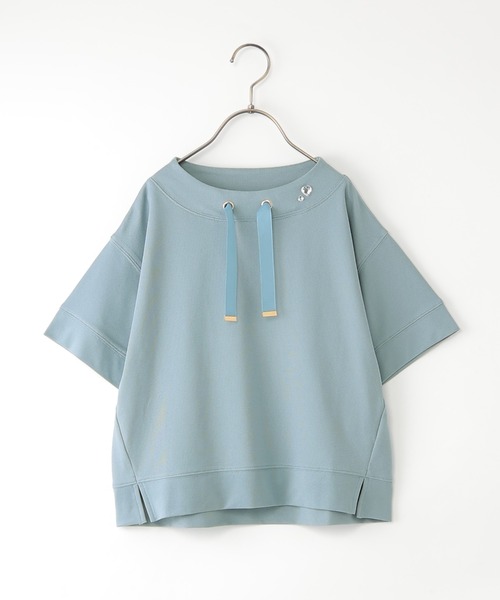 ikka（イッカ）の「【親子コーデ】冷感鹿の子ビジュー付きスピンドルプルオーバー（120~160cm）（Tシャツ/カットソー・キッズ・ホワイト/ライトグレー/ライトブルー・130/140/150/160）」の3枚目の写真