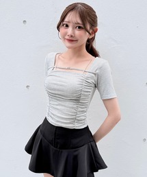 セール】【セットアップ対応】チェックシャツレイヤードニット（ニット