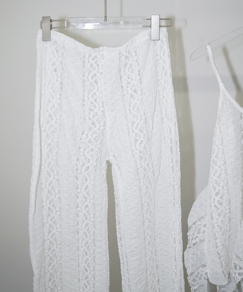 chuclla(チュクラ)の「フリンジレース キャミセットアップ chw26s259(セットアップ・レディース・ホワイト・M/L/S)」の17枚目の写真
