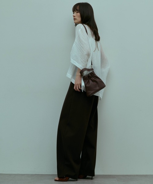 flaeu(フラユ)の「Air Skin Veil Pullover(シャツ/ブラウス・レディース・グレー/ブラック/ホワイト・FREE)」の13枚目の写真
