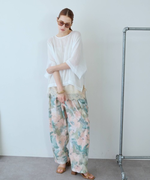 flaeu(フラユ)の「Air Skin Veil Pullover(シャツ/ブラウス・レディース・グレー/ブラック/ホワイト・FREE)」の16枚目の写真