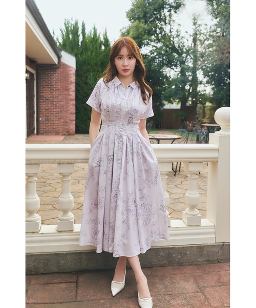 Eliza Croquis Floral Dress（ワンピース）｜Her lip to（ハーリップ