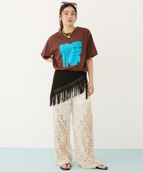 MIRROR STOKE(ミラーストーク)の「【ZOZO限定】CROCHET LACE PANTS/クロシェレースパンツ(その他パンツ・レディース・アイボリー/ベージュ・MEDIUM)」の15枚目の写真