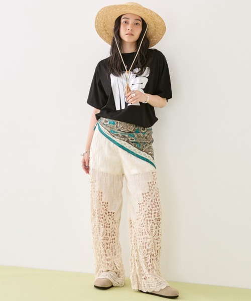 MIRROR STOKE(ミラーストーク)の「【ZOZO限定】CROCHET LACE PANTS/クロシェレースパンツ(その他パンツ・レディース・アイボリー/ベージュ・MEDIUM)」の20枚目の写真