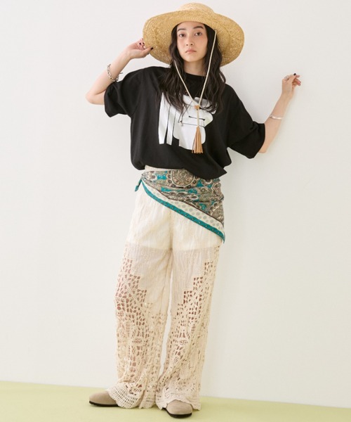 MIRROR STOKE(ミラーストーク)の「【ZOZO限定】CROCHET LACE PANTS/クロシェレースパンツ(その他パンツ・レディース・アイボリー/ベージュ・MEDIUM)」の22枚目の写真