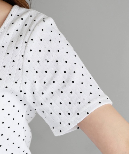 tiptop(ティップトップ)の「半袖カーディガン×裾フリルキャミSET(Tシャツ/カットソー・レディース・ブラック系その他/オフホワイト/ホワイト系その他/サックスブルー・FREE)」の21枚目の写真