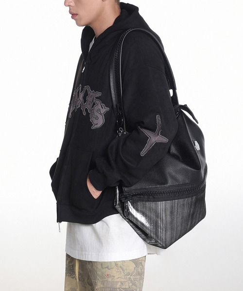 mushwear（マッシュウェア）の「ヴィンテージダブルジップパーカー（パーカー・メンズ・ブラック/ピンク/グリーン・X-LARGE/LARGE/MEDIUM）」の5枚目の写真