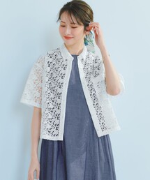 ラッセルレース レギュラーカラー シャツ