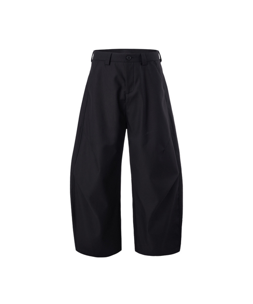 BUTTON SEOUL（ボタンソウル）の「ダートパネルカーブパンツ (3カラー)（スラックス・メンズ・ブラック/グレー/ベージュ・MEDIUM/LARGE/X-LARGE/SMALL）」の2枚目の写真