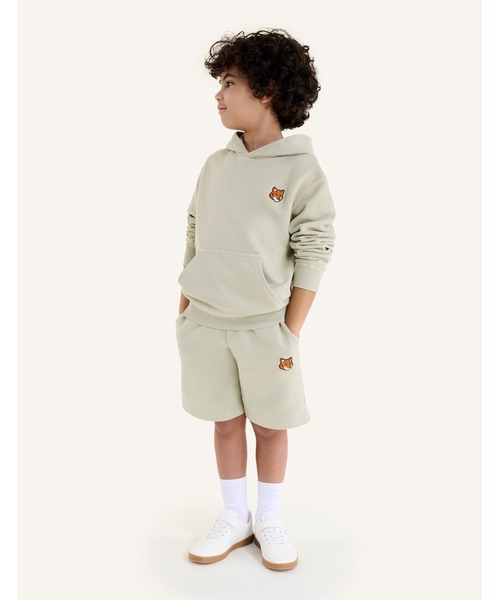 Maison Kitsune（メゾンキツネ）の「FOX HEAD KID HOODIE（パーカー・キッズ・ネイビー/ライトグレー・12/10/8/6/4）」の10枚目の写真