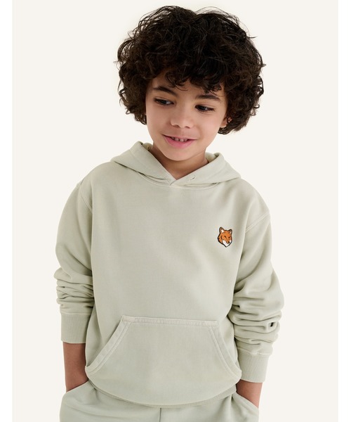 Maison Kitsune（メゾンキツネ）の「FOX HEAD KID HOODIE（パーカー・キッズ・ネイビー/ライトグレー・12/10/8/6/4）」の12枚目の写真