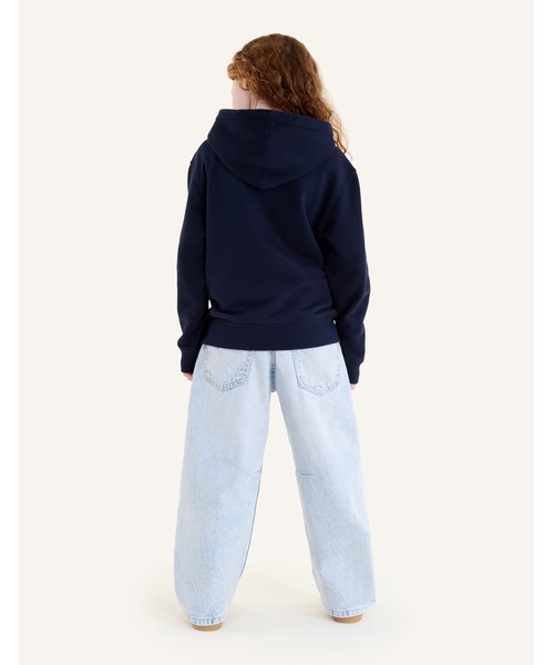 Maison Kitsune（メゾンキツネ）の「FOX HEAD KID HOODIE（パーカー・キッズ・ネイビー/ライトグレー・12/10/8/6/4）」の8枚目の写真