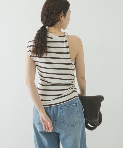 URBAN RESEARCH（アーバンリサーチ）の「ESTHE　STRIPE TWIST ASYMMETRIC T-SHIRTS（Tシャツ/カットソー・レディース・ストライプ・SMALL）」の9枚目の写真