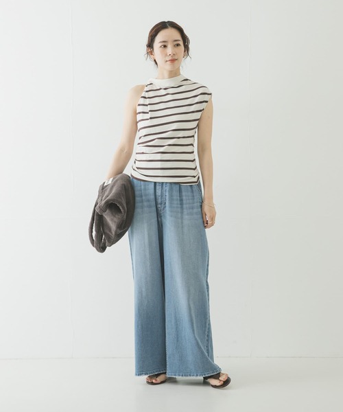 URBAN RESEARCH（アーバンリサーチ）の「ESTHE　STRIPE TWIST ASYMMETRIC T-SHIRTS（Tシャツ/カットソー・レディース・ストライプ・SMALL）」の11枚目の写真