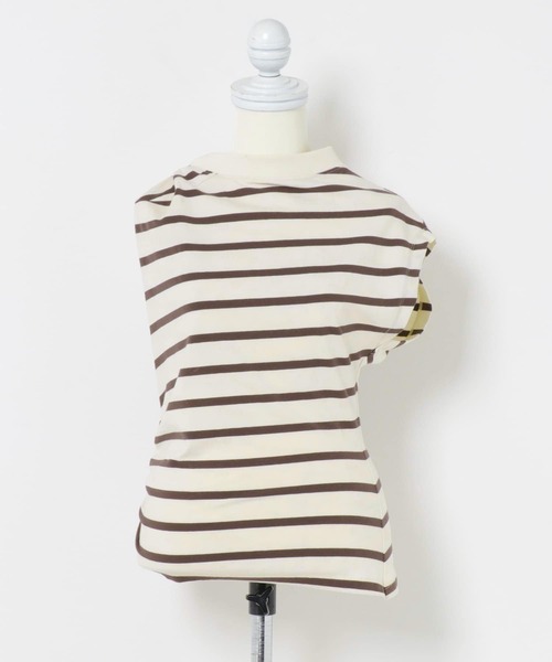 URBAN RESEARCH（アーバンリサーチ）の「ESTHE　STRIPE TWIST ASYMMETRIC T-SHIRTS（Tシャツ/カットソー・レディース・ストライプ・SMALL）」の12枚目の写真