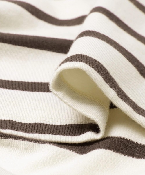 URBAN RESEARCH（アーバンリサーチ）の「ESTHE　STRIPE TWIST ASYMMETRIC T-SHIRTS（Tシャツ/カットソー・レディース・ストライプ・SMALL）」の3枚目の写真