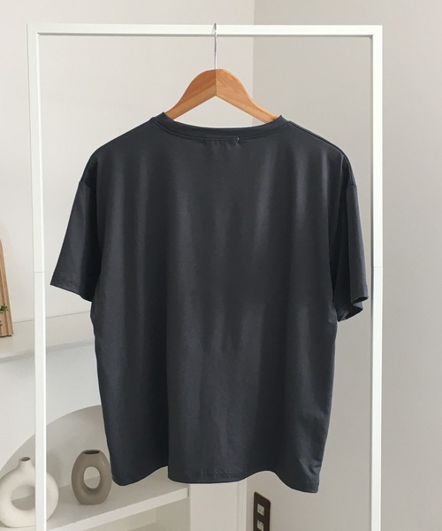 RME.（アールエムイー）の「フラワープリントオーバーサイズTシャツ 半袖（Tシャツ/カットソー・レディース・ホワイト/ダークグレー・FREE）」の16枚目の写真