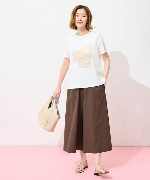 Petit Honfleur(プチオンフルール)の「モチーフレースTシャツ(Tシャツ/カットソー・レディース・ホワイト・M/L)」の16枚目の写真