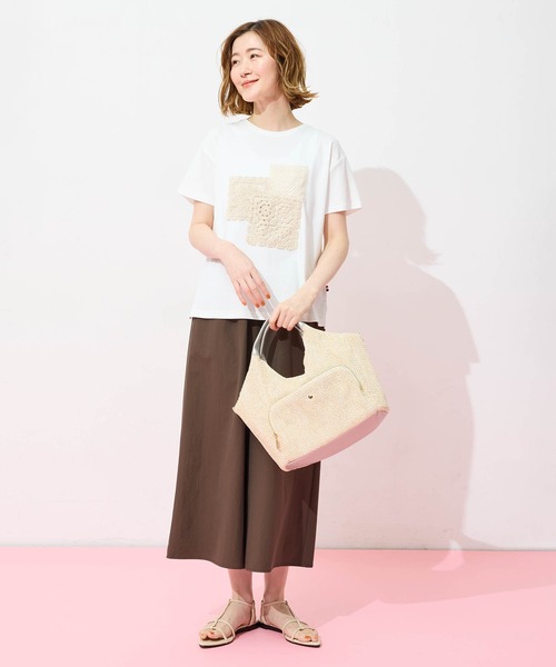 Petit Honfleur(プチオンフルール)の「モチーフレースTシャツ(Tシャツ/カットソー・レディース・ホワイト・M/L)」の17枚目の写真