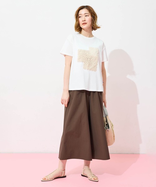Petit Honfleur(プチオンフルール)の「モチーフレースTシャツ(Tシャツ/カットソー・レディース・ホワイト・M/L)」の19枚目の写真