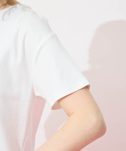 Petit Honfleur(プチオンフルール)の「モチーフレースTシャツ(Tシャツ/カットソー・レディース・ホワイト・M/L)」の21枚目の写真