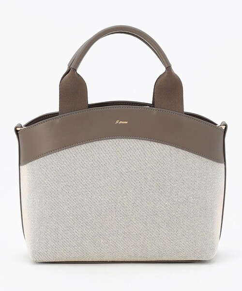 J.PRESS(ジェイプレス)の「【2WAY】キャンバス トートショルダー(ショルダーバッグ・レディース・ブラック系/ブラウン系・F)」の2枚目の写真