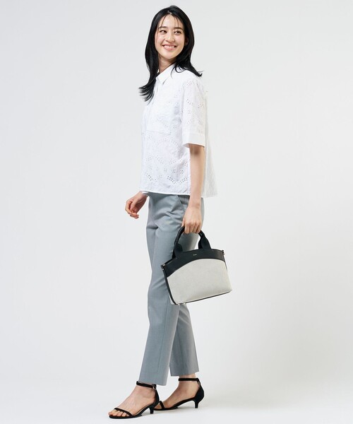 J.PRESS(ジェイプレス)の「【2WAY】キャンバス トートショルダー(ショルダーバッグ・レディース・ブラック系/ブラウン系・F)」の5枚目の写真