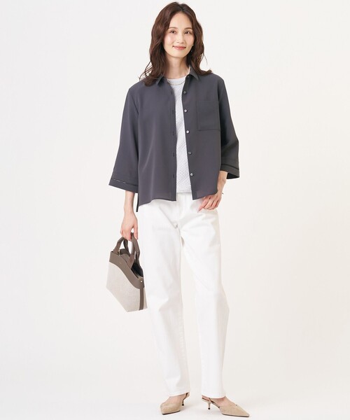 J.PRESS(ジェイプレス)の「【2WAY】キャンバス トートショルダー(ショルダーバッグ・レディース・ブラック系/ブラウン系・F)」の14枚目の写真