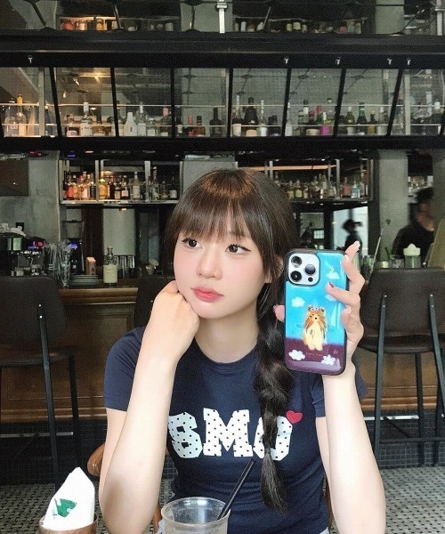 SHEPP(シープ)の「ハートワンポイント ドットロゴ 半袖コンパクトTシャツ(Tシャツ/カットソー・レディース・ネイビー・M/L)」の8枚目の写真