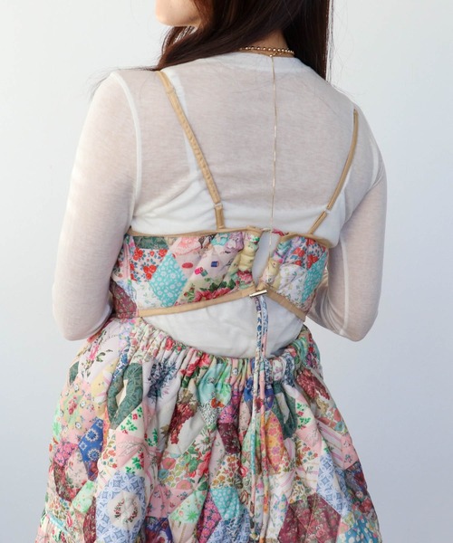 Three Four Time(スリーフォータイム)の「【ハナカラクサ】Patchwork Print One piece(ワンピース・レディース・その他・FREE)」の5枚目の写真