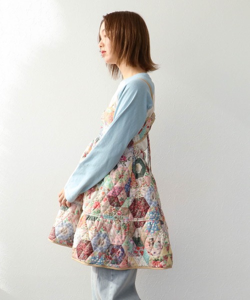 Three Four Time(スリーフォータイム)の「【ハナカラクサ】Patchwork Print One piece(ワンピース・レディース・その他・FREE)」の10枚目の写真