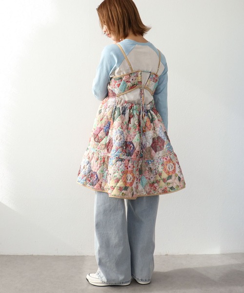 Three Four Time(スリーフォータイム)の「【ハナカラクサ】Patchwork Print One piece(ワンピース・レディース・その他・FREE)」の15枚目の写真