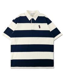 RAYFIKERS（レイフィカース）の「ストライプスモール刺繍カラーTシャツ MQ2TU275_DARK NAVY（Tシャツ/カットソー）」