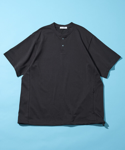 FREAK'S STORE(フリークスストア)の「SUPER ICE HENLEY NECK TEE/スーパーアイス ヘンリーネック スピンドルTシャツ(Tシャツ/カットソー・メンズ・ブラウン/サックスブルー/チャコールグレー/ホワイト/ブラック/グリーン・MEDIUM/LARGE/X-LARGE)」の16枚目の写真