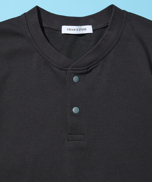 FREAK'S STORE(フリークスストア)の「SUPER ICE HENLEY NECK TEE/スーパーアイス ヘンリーネック スピンドルTシャツ(Tシャツ/カットソー・メンズ・ブラウン/サックスブルー/チャコールグレー/ホワイト/ブラック/グリーン・MEDIUM/LARGE/X-LARGE)」の14枚目の写真