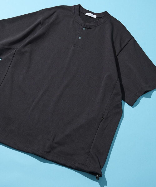 FREAK'S STORE(フリークスストア)の「SUPER ICE HENLEY NECK TEE/スーパーアイス ヘンリーネック スピンドルTシャツ(Tシャツ/カットソー・メンズ・ブラウン/サックスブルー/チャコールグレー/ホワイト/ブラック/グリーン・MEDIUM/LARGE/X-LARGE)」の1枚目の写真