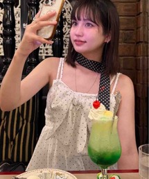 AS KNOW AS plus | 〇アジャスター付き リボンビスチェチュニック(チュニック)