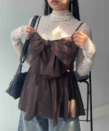 AS KNOW AS plus | 〇アジャスター付き リボンビスチェチュニック(チュニック)