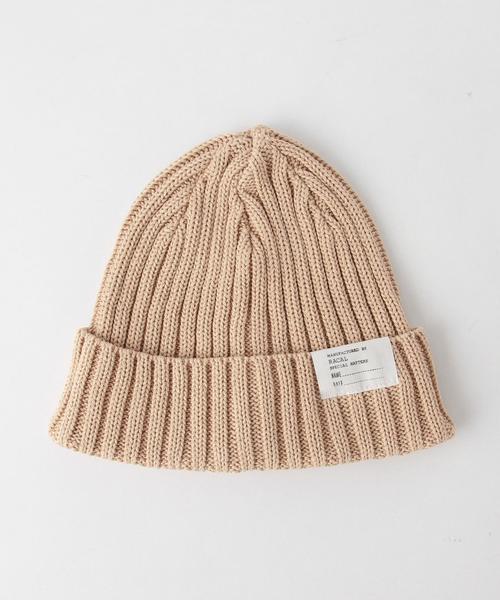 BEAUTY&YOUTH UNITED ARROWS（ビューティーアンドユースユナイテッドアローズ）の「＜Racal＞ STANDARD KNIT CAP16SS/ニット帽◆（ニットキャップ/ビーニー・メンズ・ホワイト/ブラック/ライトグレー/ベージュ/ライトピンク/レッド/イエロー/オリーブ/ライトブルー/ネイビー・ONE）」の5枚目の写真